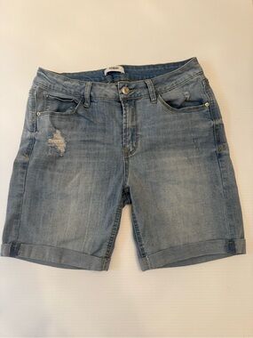 Kensie Distressed Denim Shorts | Size 8/29